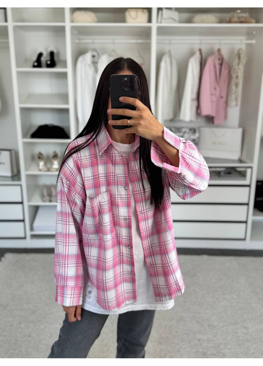 Жіноча сорочка в клітинку з м’якої фланелі Україна (355803365)