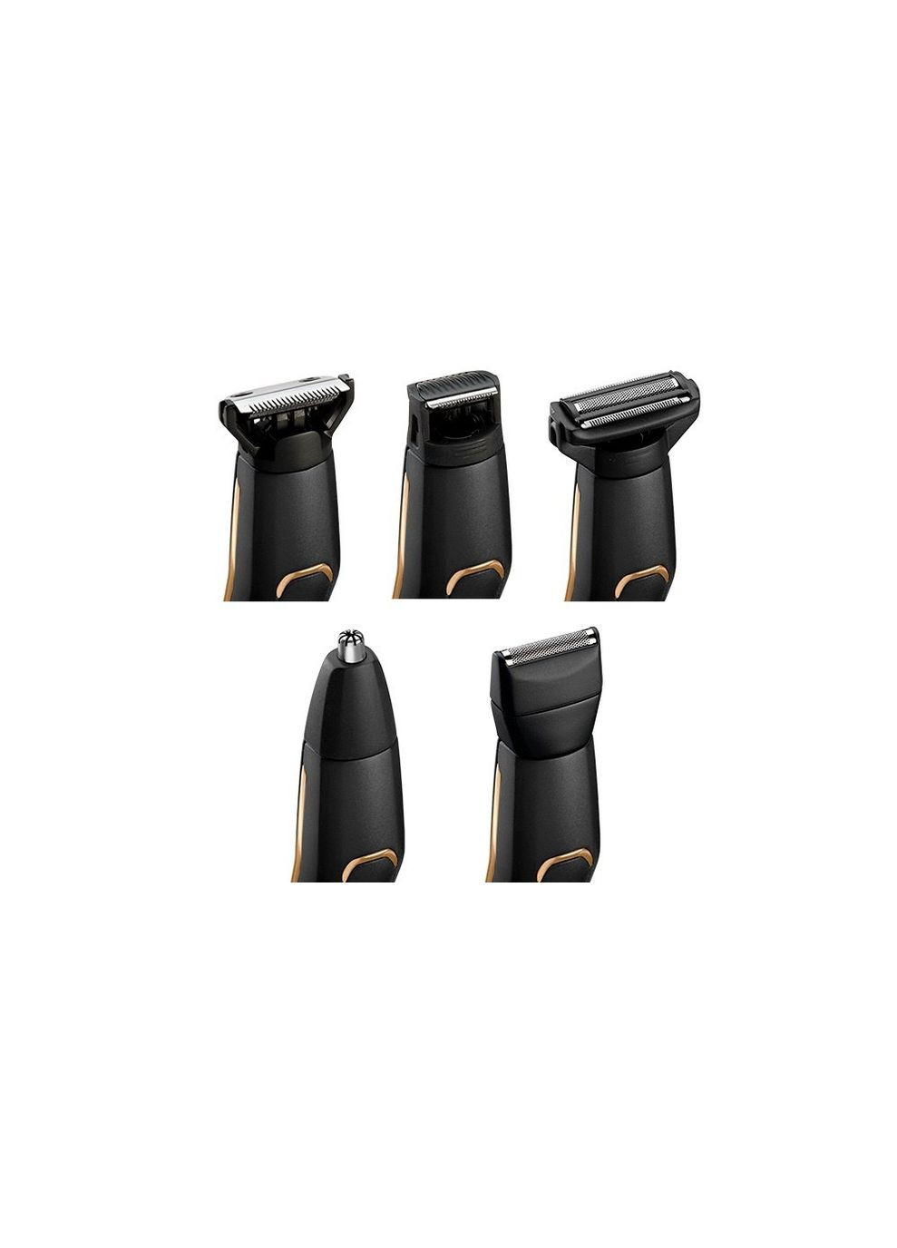 Набір для стрижки, для бороди, вусів, голови, носа і тіла, акум., вібраційний мотор, насадок-10, сталь, BaByliss (314834352)