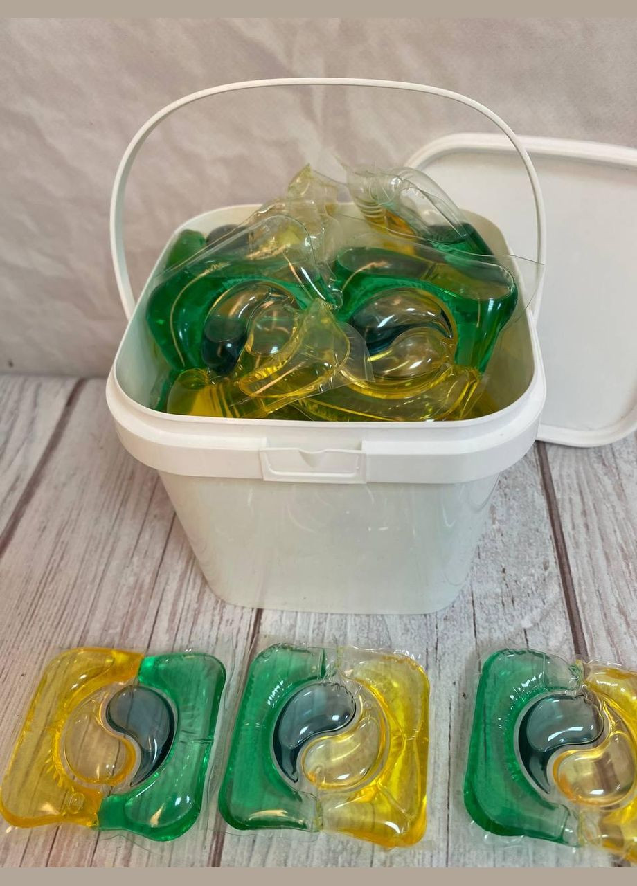 Капсулы для стирки белья Универсальние 4в1 Pro Wash ведерко 15 шт No Brand (335053740)