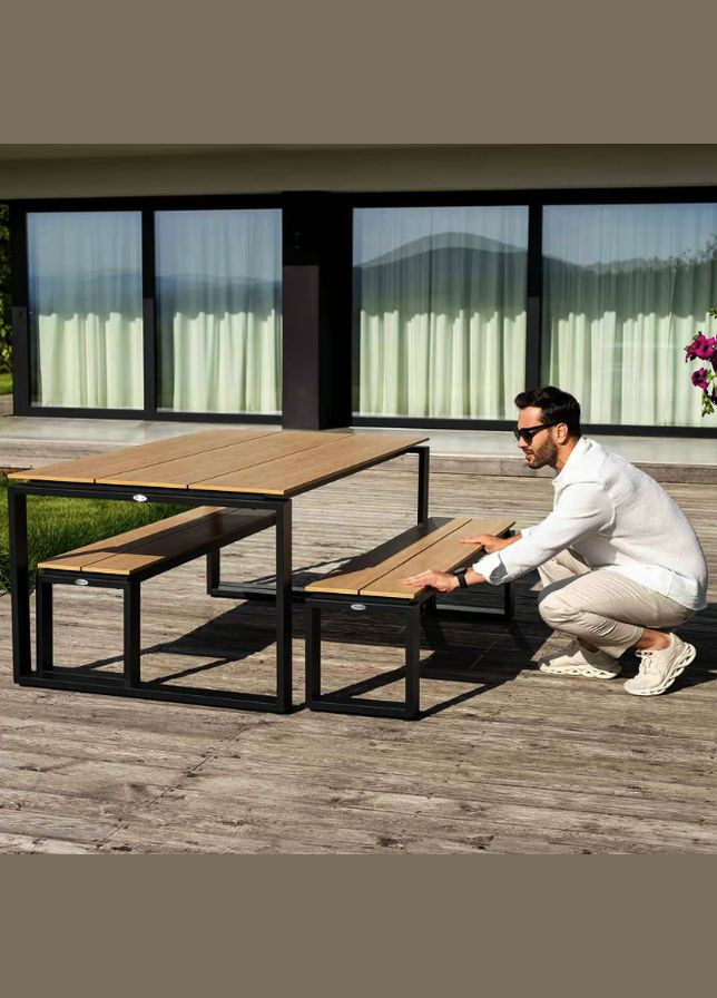 Садова лавка (на цвинтар) Pisa 160см 2 штуки Di Volio (322415188)