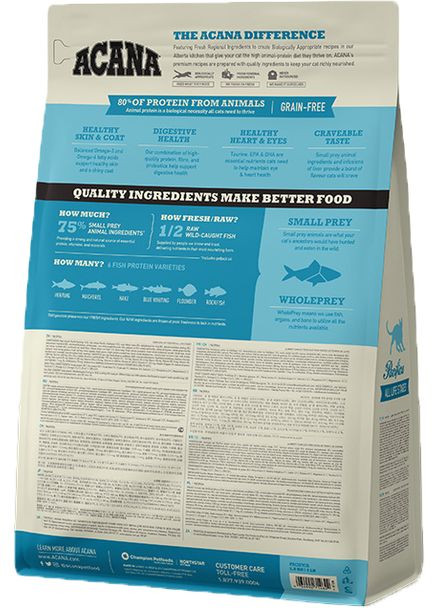 Сухий корм для кішок всіх порід Pacifica Cat 1.8 кг (a64118) (064992714642) Acana (364788973)