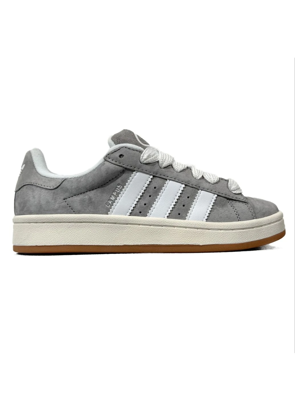 КРОССОВКИ ЖЕНСКИЕ ADIDAS CAMPUS 00S GREY/WHITE АДИДАС КАМПУС БЕЛЫЕ No Brand белые демисезоны (391941299)