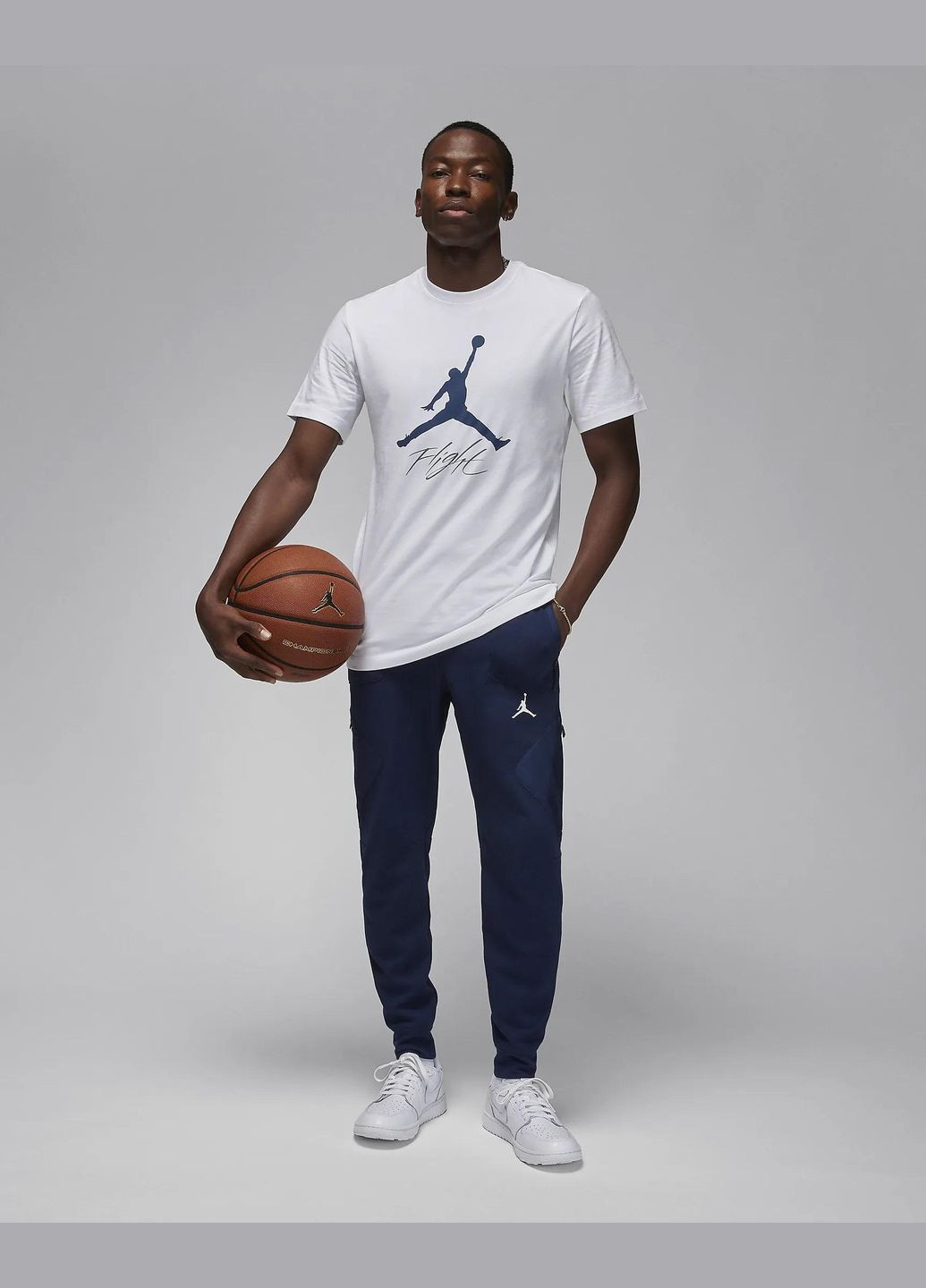 Комбинированная мужская футболка jumpman flight men's t-hirt(ao0664-102) s Jordan