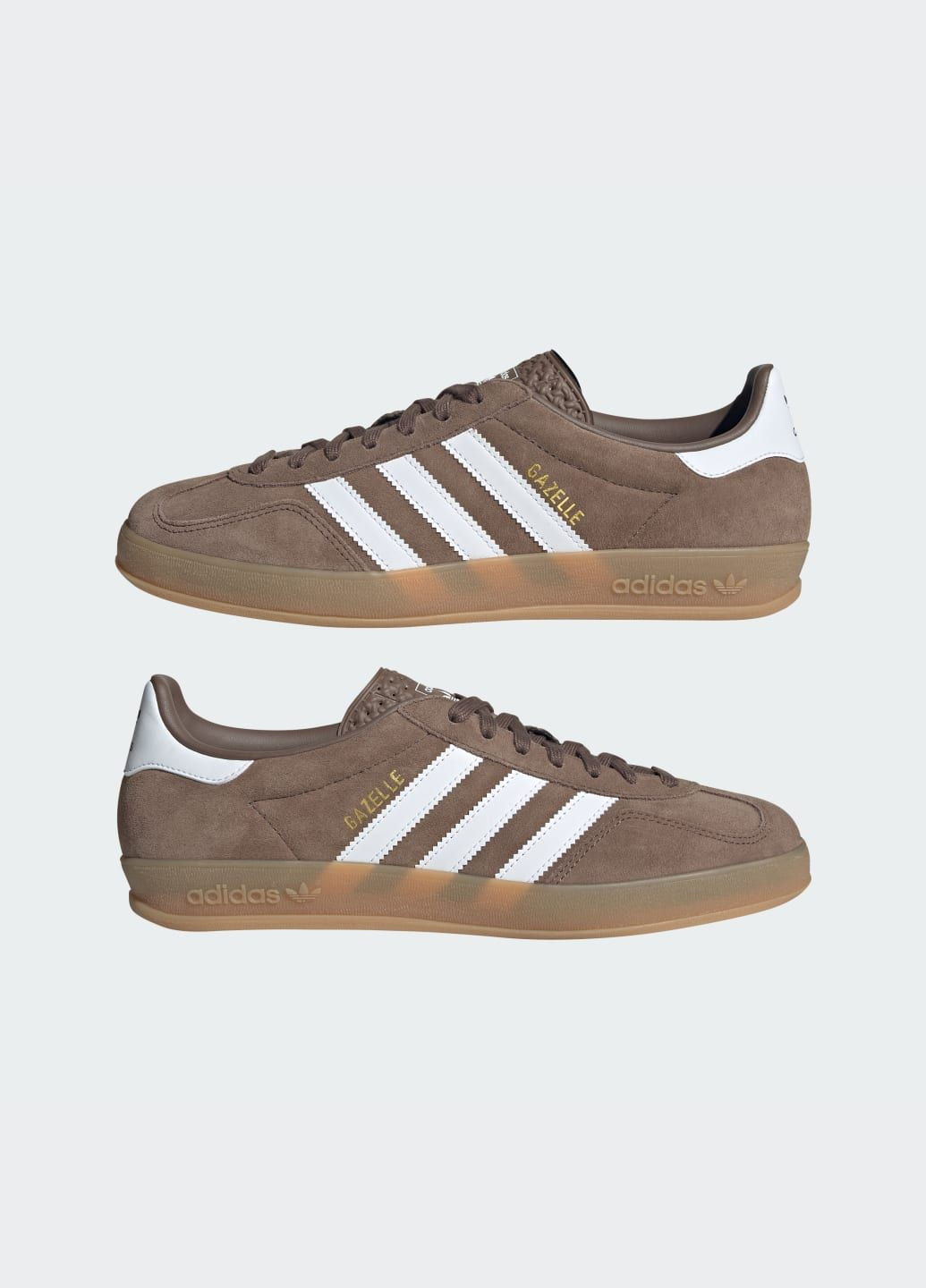 Коричневі Літні кросівки gazelle indoor adidas