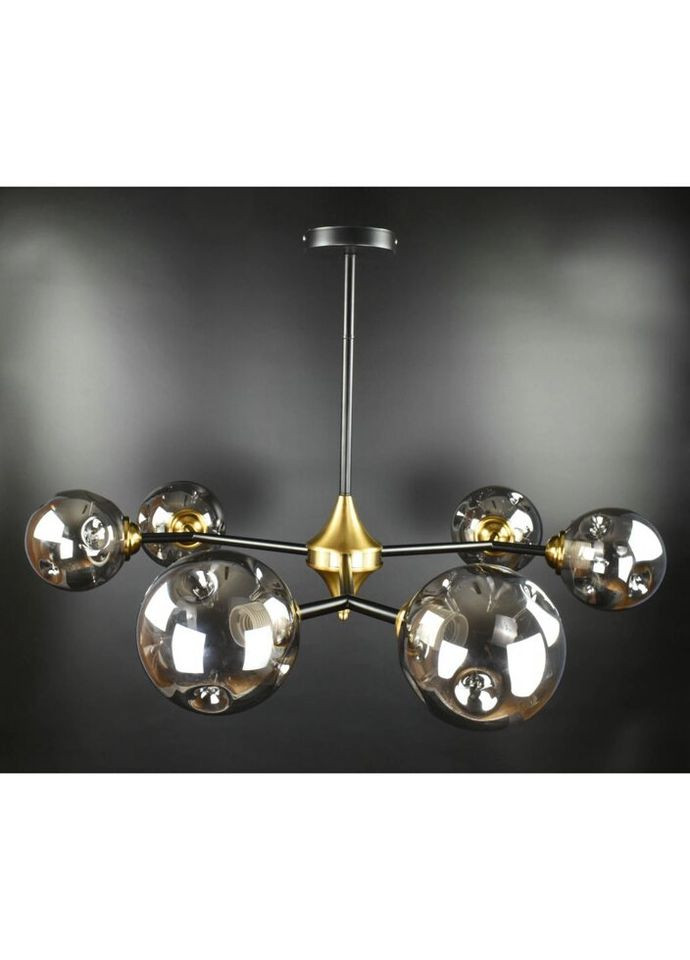 Люстра потолочная на 6 лампочек 26491 Латунь 30-70х94х94 см. Sunnysky (324396159)