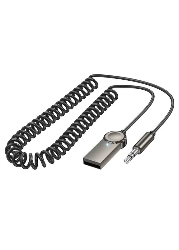 Bluetooth-ресивер car AUX BT receiver with cable (6941991113031) Borofone BC56 Peaceful (393646291)
