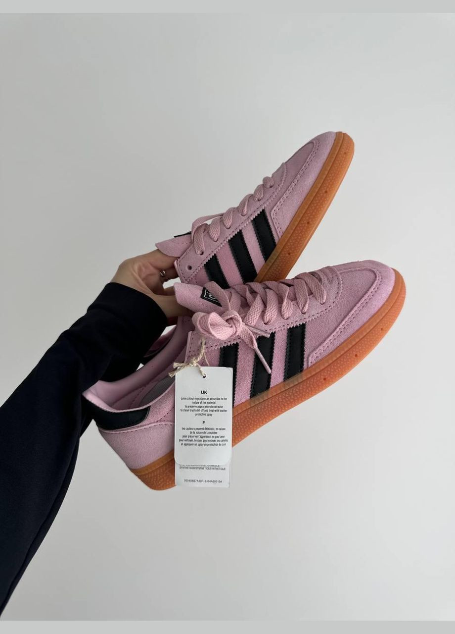 Рожеві кросівки handball spezial clear pink arctic night gum — if6561 40 - 25.5 см No Brand