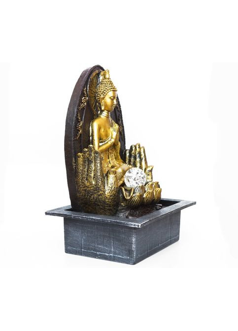 Кімнатний настільний фонтан з підсвічуванням Будда №3 No Brand (348437732)