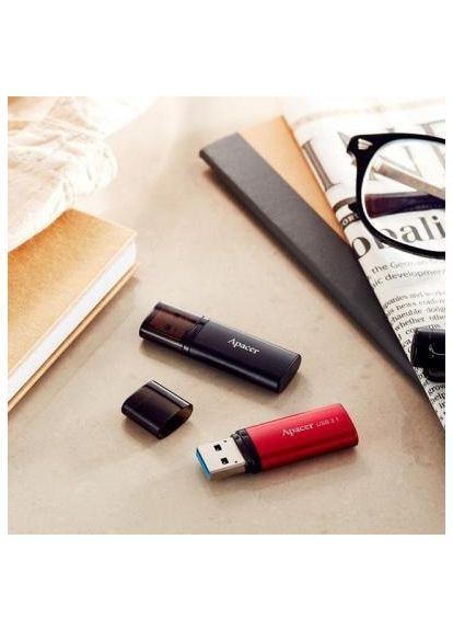 USB флэш-накопитель (AP32GAH25BR-1) Apacer 32GB AH25B Red USB 3.1 Gen1 (366656638)