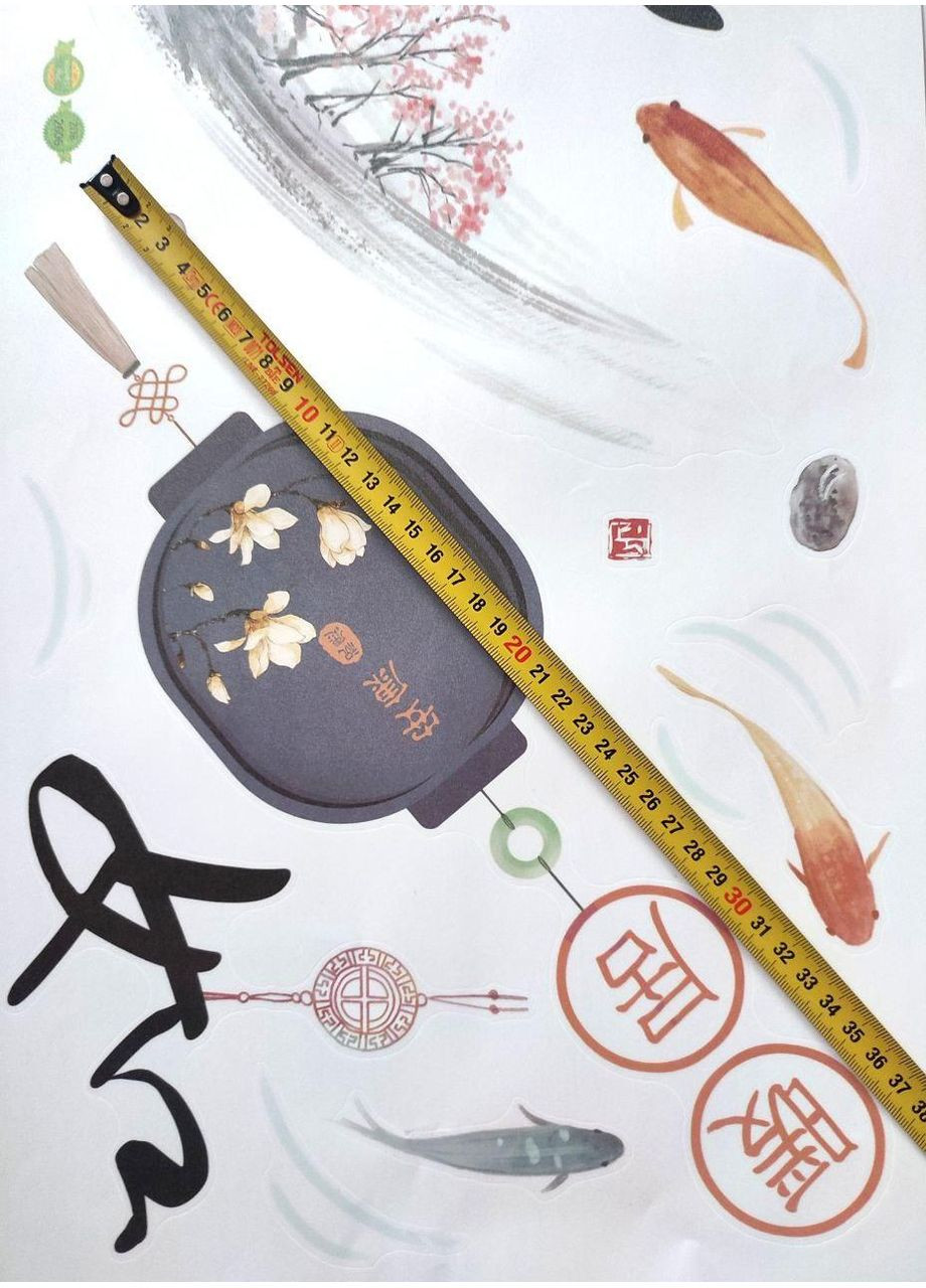 Вінілові наклейки Пейзаж — Японія Китай (лист 90 х 60 см) Б354-21 SSJX-AB No Brand (362269115)