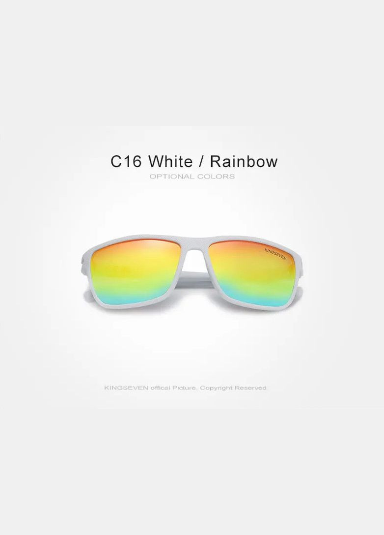 Чоловічі поляризаційні сонцезахисні окуляри LC755 White Rainbow KINGSEVEN (303401468)