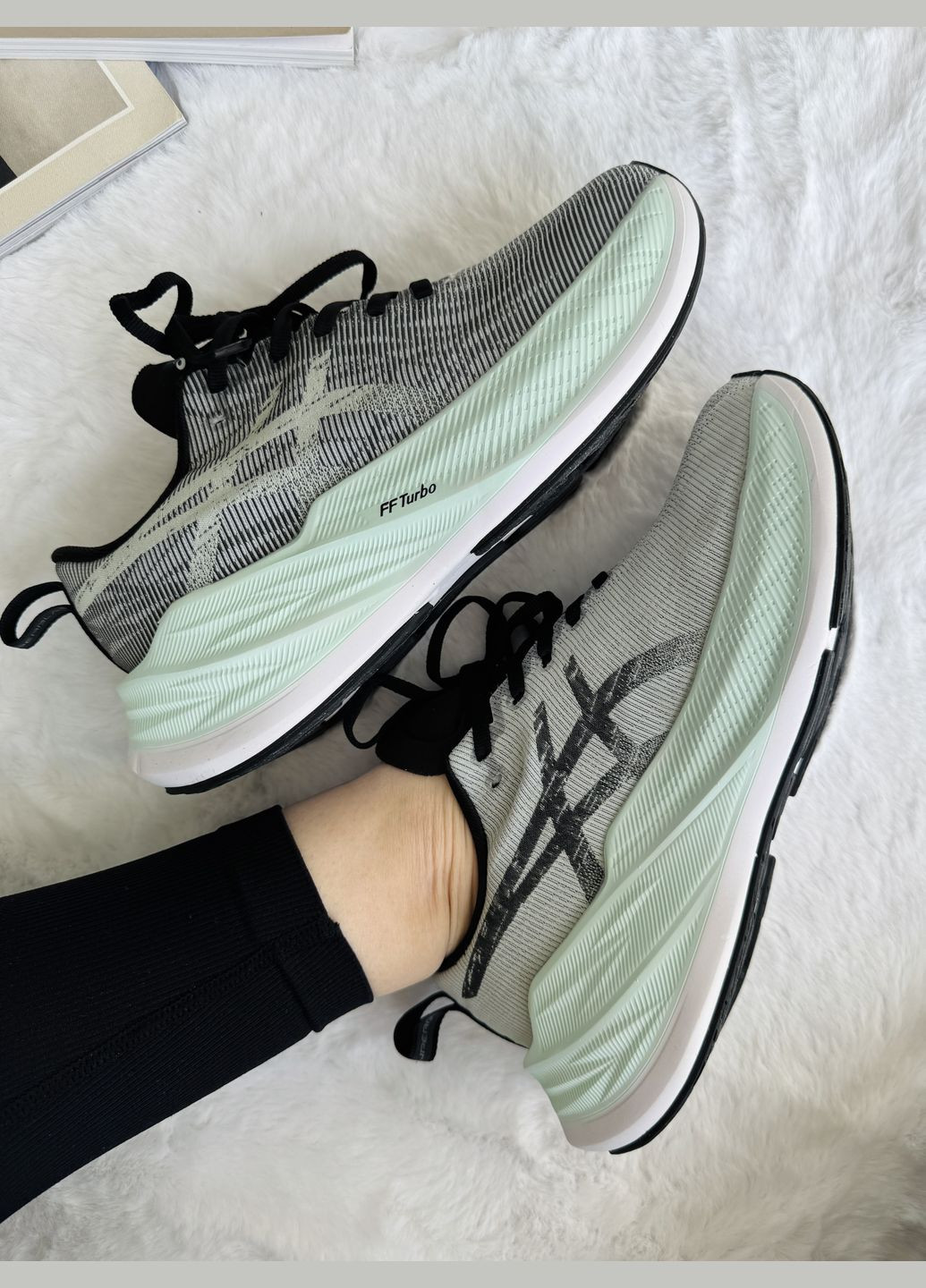 Кроссовки женские Asics Superblast Grey Blue | Асикс Супербласт серые No Brand серые демисезоны (341551518)