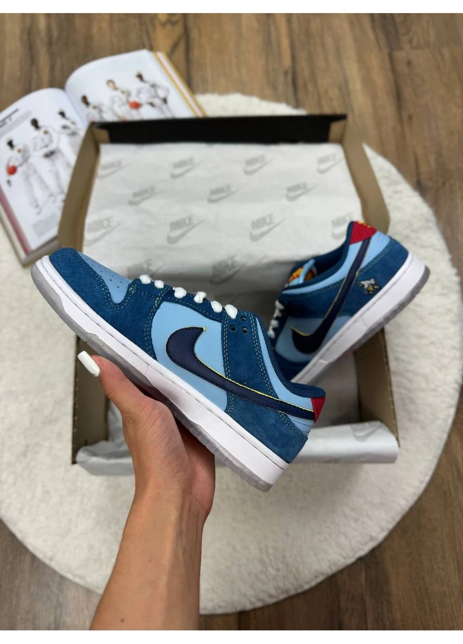 Червоні літні кросівки nike sb dunk low pro x why so sad? the predatory bird найк сб данк червоні No Brand