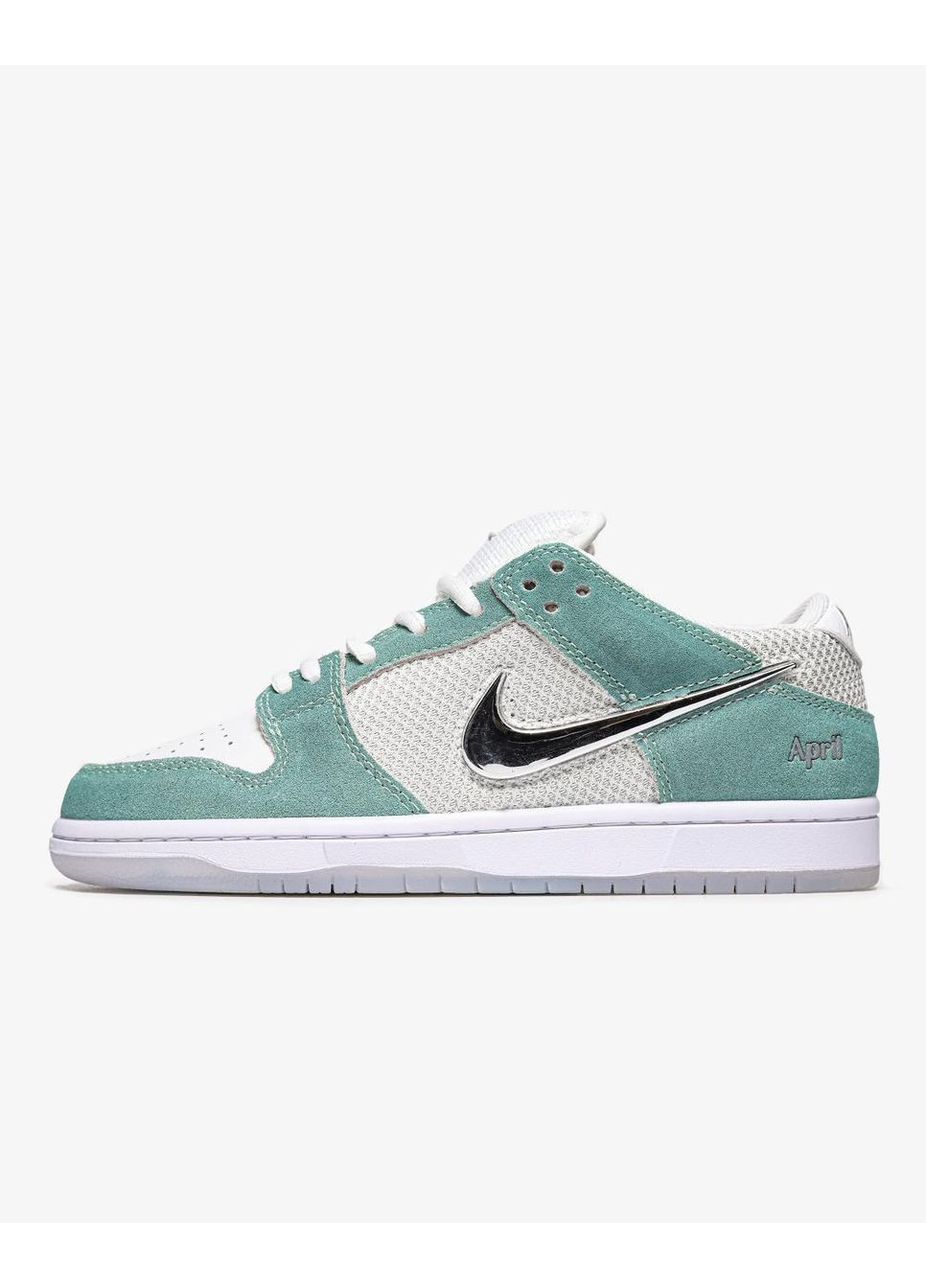 КРОСІВКИ ЖІНОЧІ NIKE APRIL SKATEBOARDS X DUNK LOW SB TURBO GREEN НАЙК АІР ЗУМ No Brand сірі демісезони (367174710)