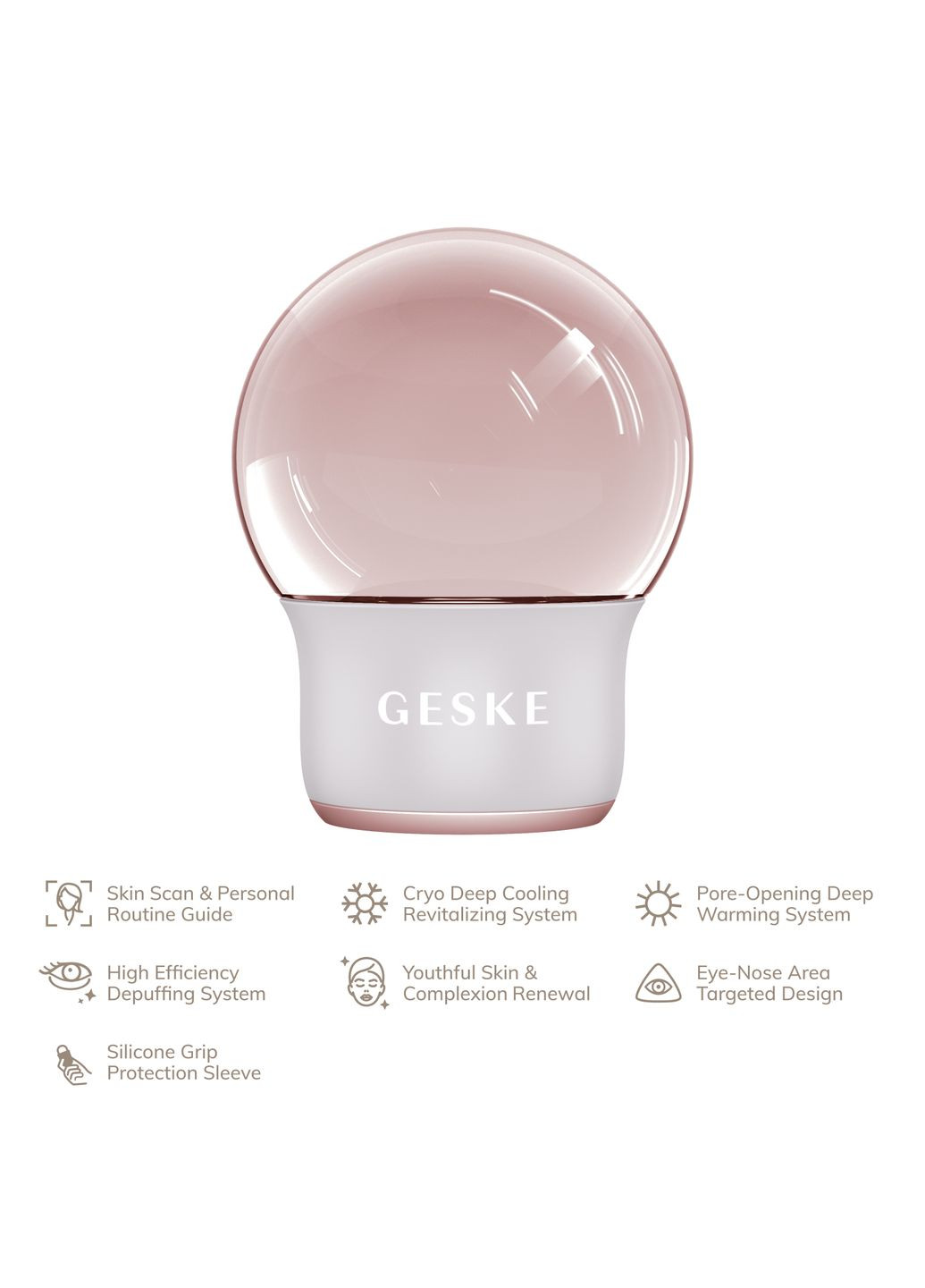 Массажер для лица и тела Cool&Warm Face and Body Massager 7в1 starlight GESKE (341525928)