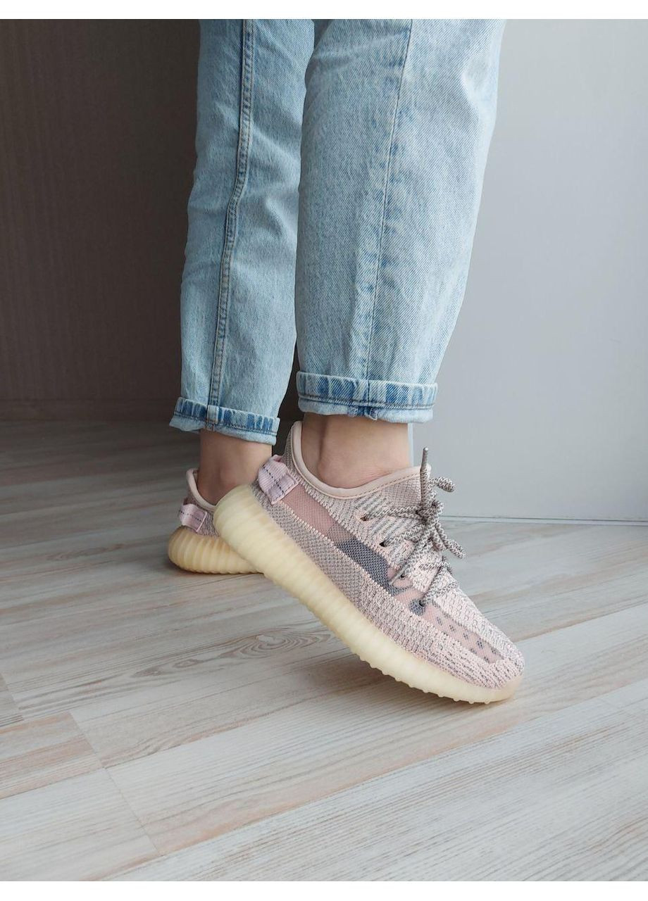 Рожеві Осінні кросівки чоловічі adidas yeezy boost 350 v2 synth 1 адідас ізі буст No Brand