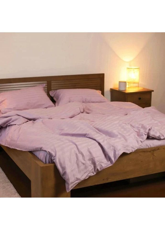 Постельное белье двуспальное Сатин Stripe 71-2 210х175 см Tiare (336328383)