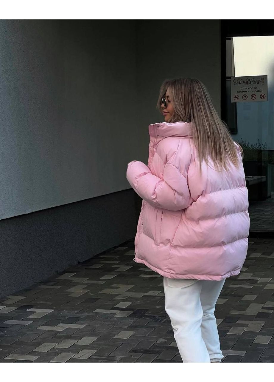 Рожева демісезонна куртка жіноча No Brand