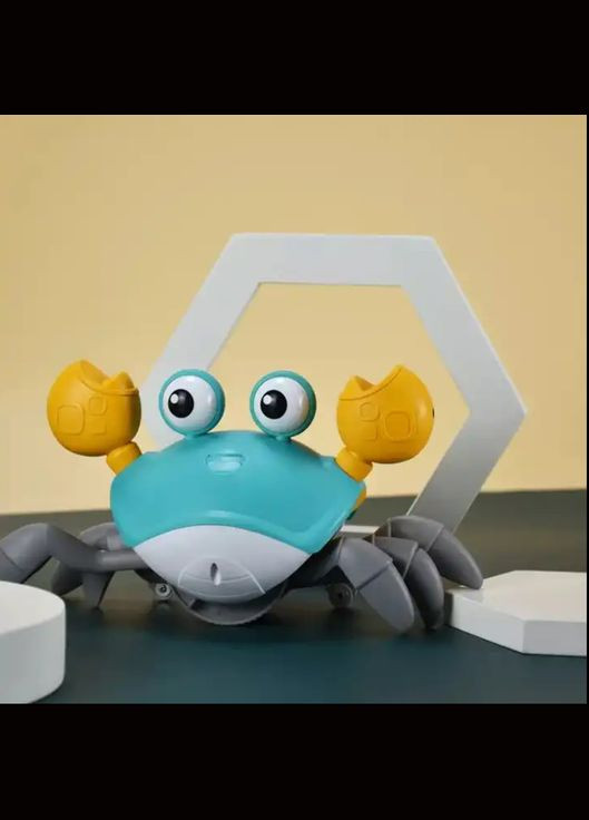 Детская интерактивная игрушка Танцующий краб на аккумуляторе, со звуковыми эффектами Green зеленый UKC (301536686)