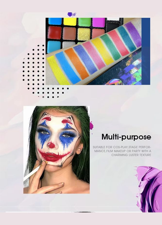 Олійна фарба 22 кольори бодіарт для обличчя Veronni (317050603)