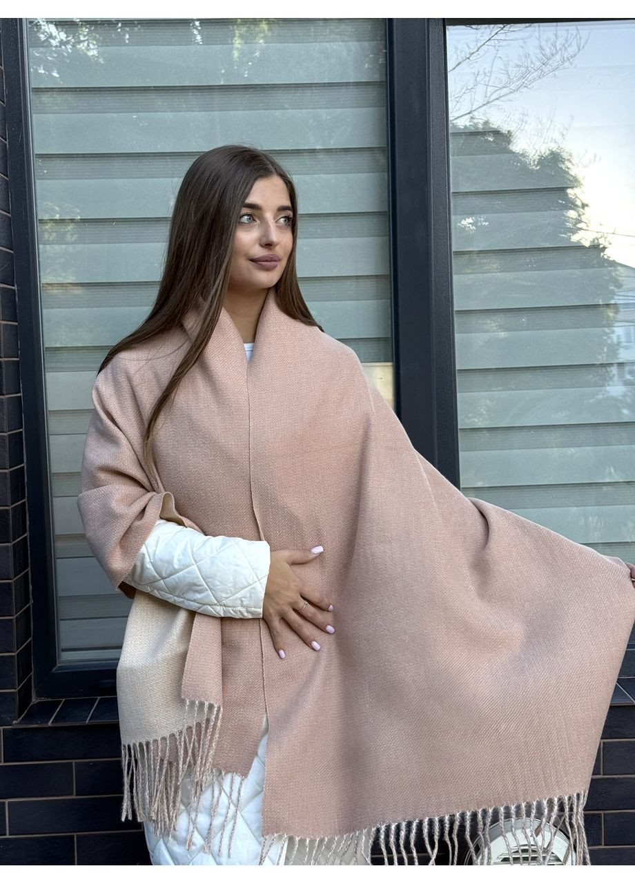 Шарф кашеміровий палантин жіночий теплий двоколірний No Brand (362192330)