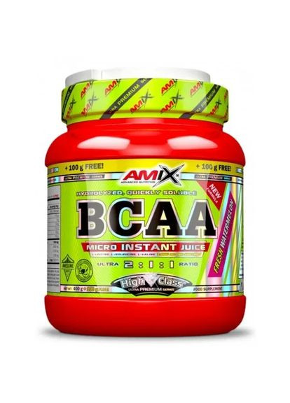 Амінокислоти BCAA Micro Instant Juice, зелене яблуко, 400 г+ 100 г Amix (361401736)