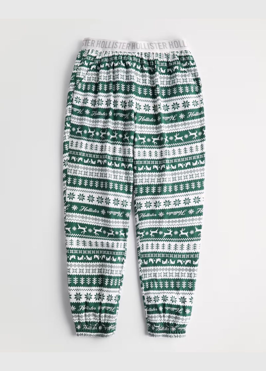 Зеленая всесезон пижамные штаны hc9574w Hollister