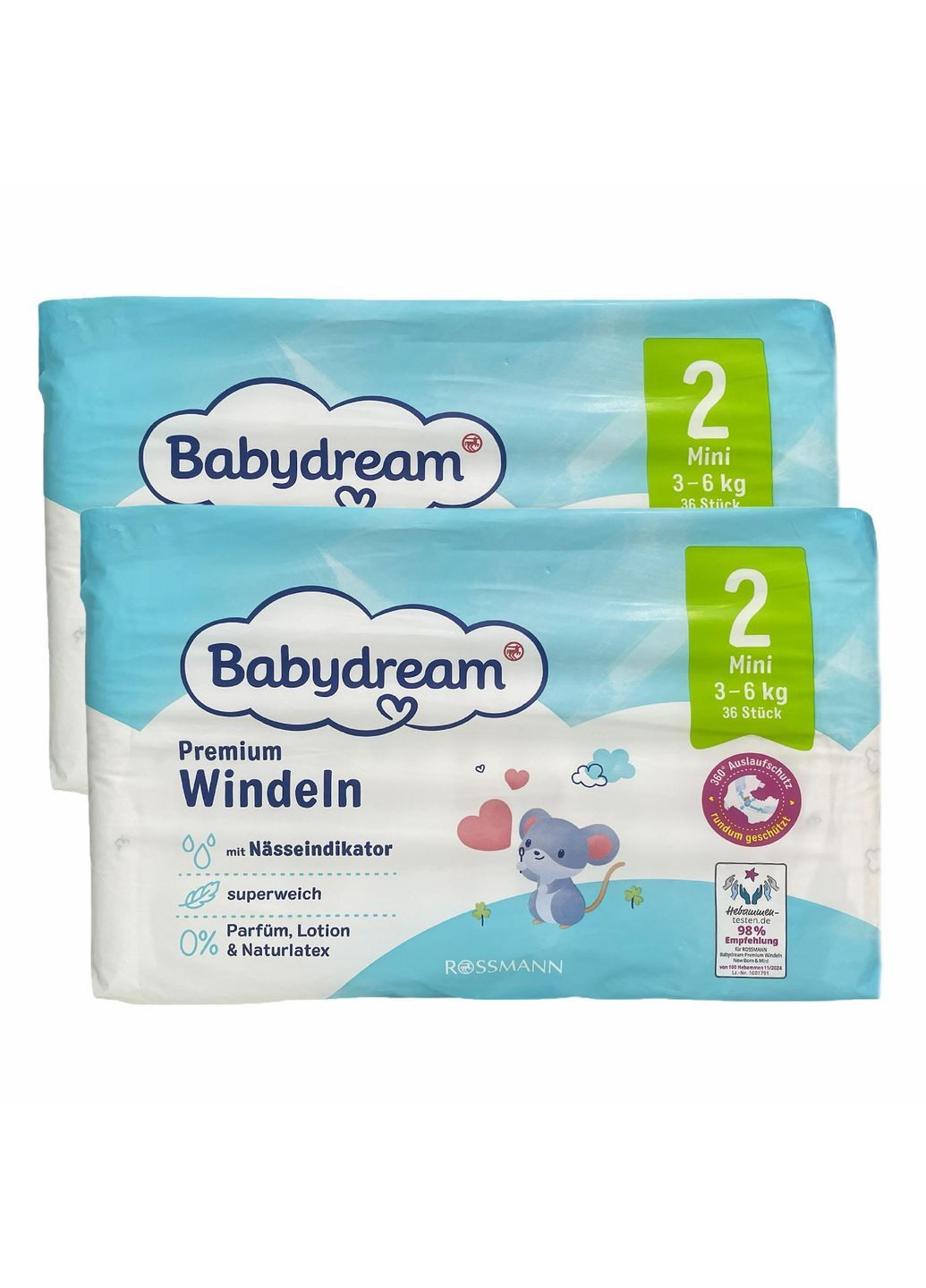 Підгузки Premium 2 3-6 кг 72 шт (113223961) Babydream (369144058)