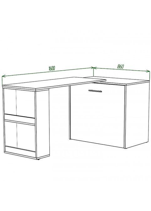 Ліжко-трансформер + Письмовий стіл + Тумба + Комод (4 в 1) Knap Knap Sirim-C1 (369637102)