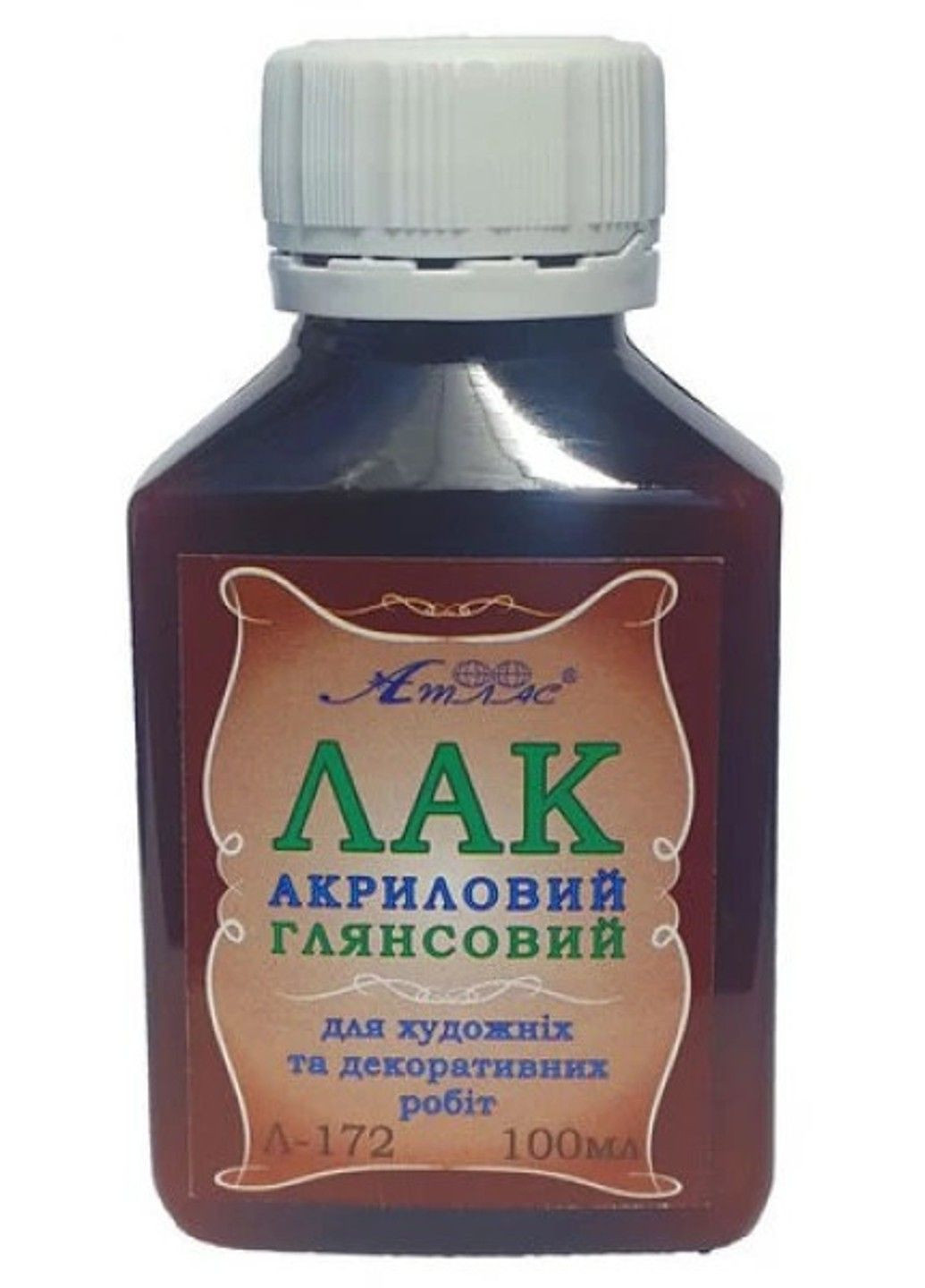 Лак акриловый глянцевый " Атлас " 100 мл алмазная мозаика 5d водостойкий защищает от влаги и грязи No Brand (332208074)