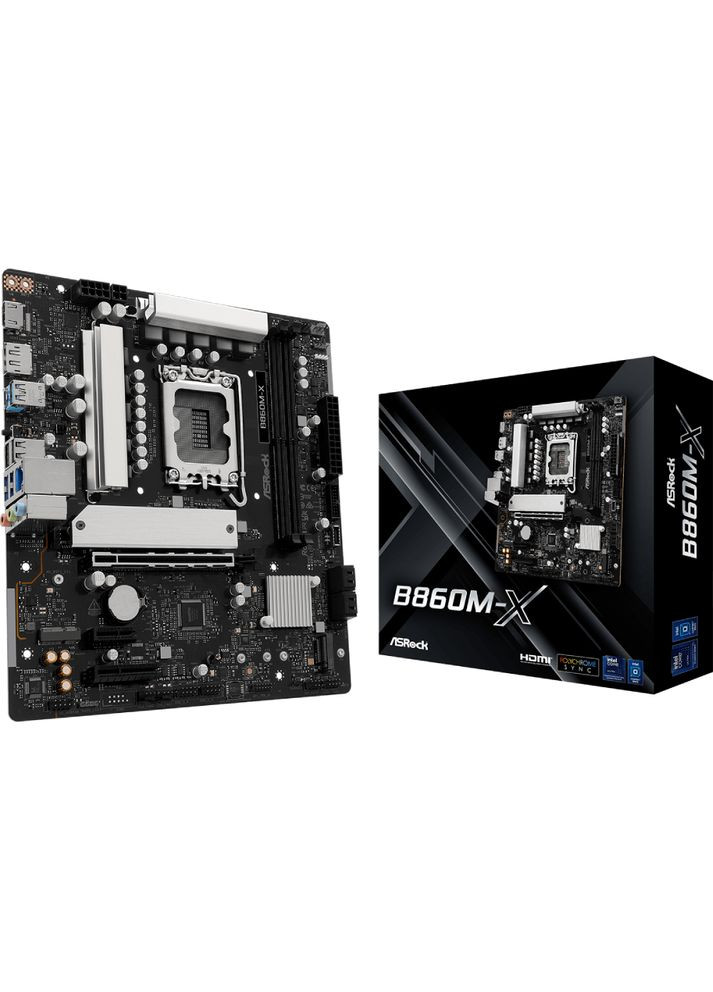 B860M-X (1851/B860, 2*DDR5, PCIex16, HDMI/DP, 4xSATA, 2xM.2, 2.5Glan, 7.1ch, mATX) ASRock (322336785)