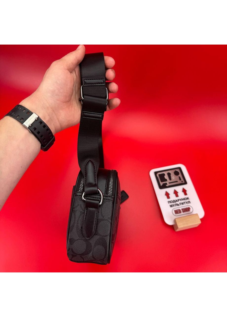 Чоловіча Барсетка crossbody чорна / Висока якість / стильна Сумка Коуч через плече Чоловічий месенджер Coach (361668564)