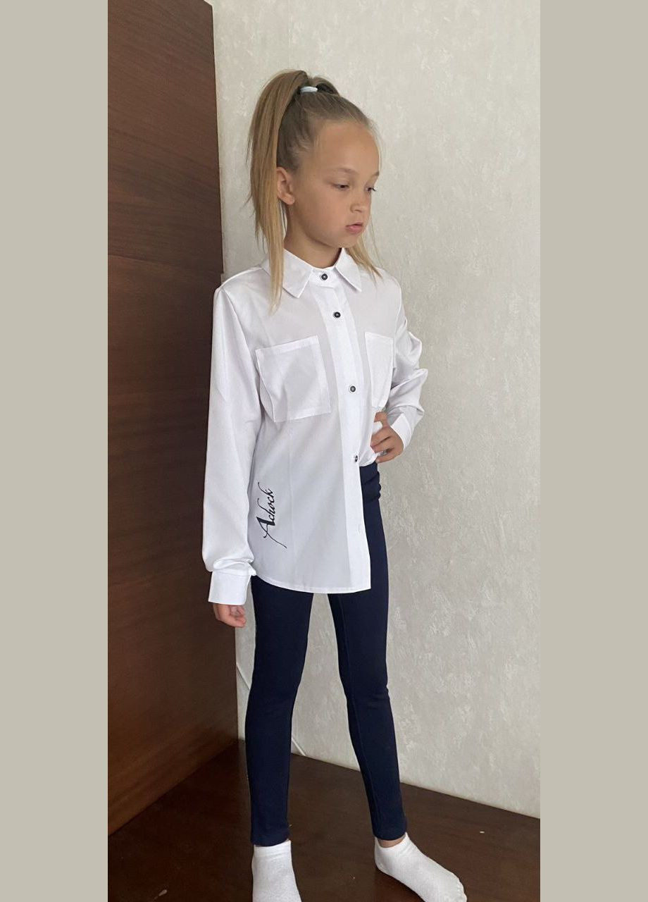 Белая блузка No Brand демисезонная