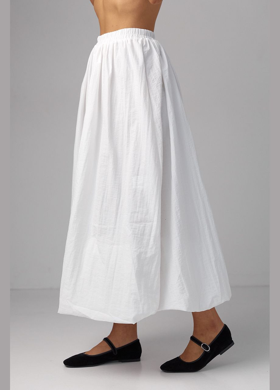 Белая праздничный однотонная юбка Lurex