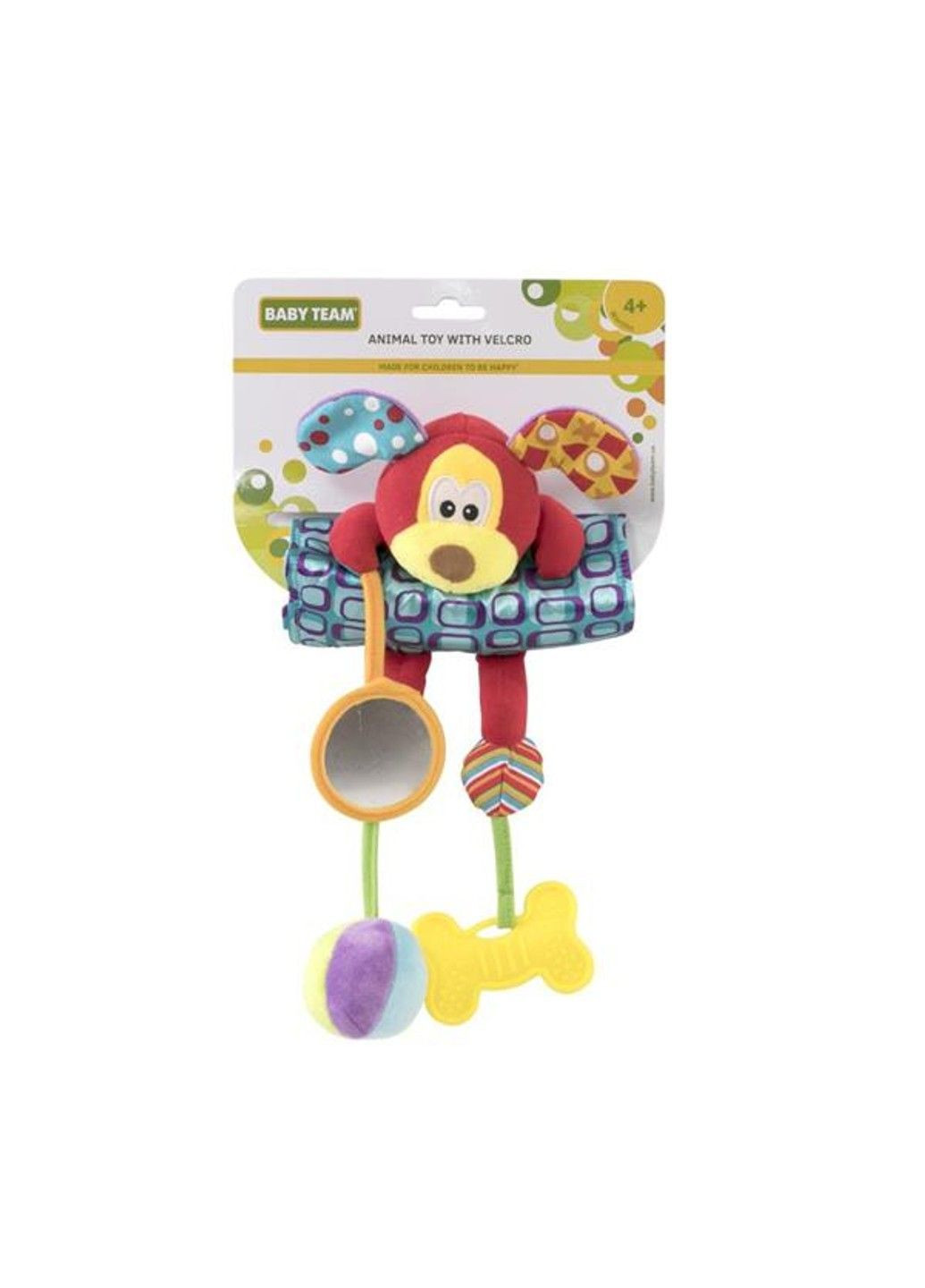 Мягкая игрушка на кроватку и коляску на липучке Песик (8532-dog) Baby Team (368834564)