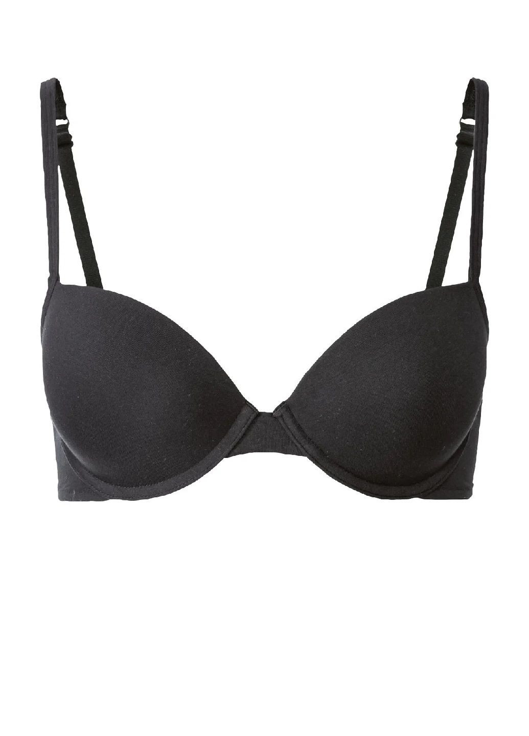 Чёрный бюстгальтер на косточках с кружевом Esmara с косточками