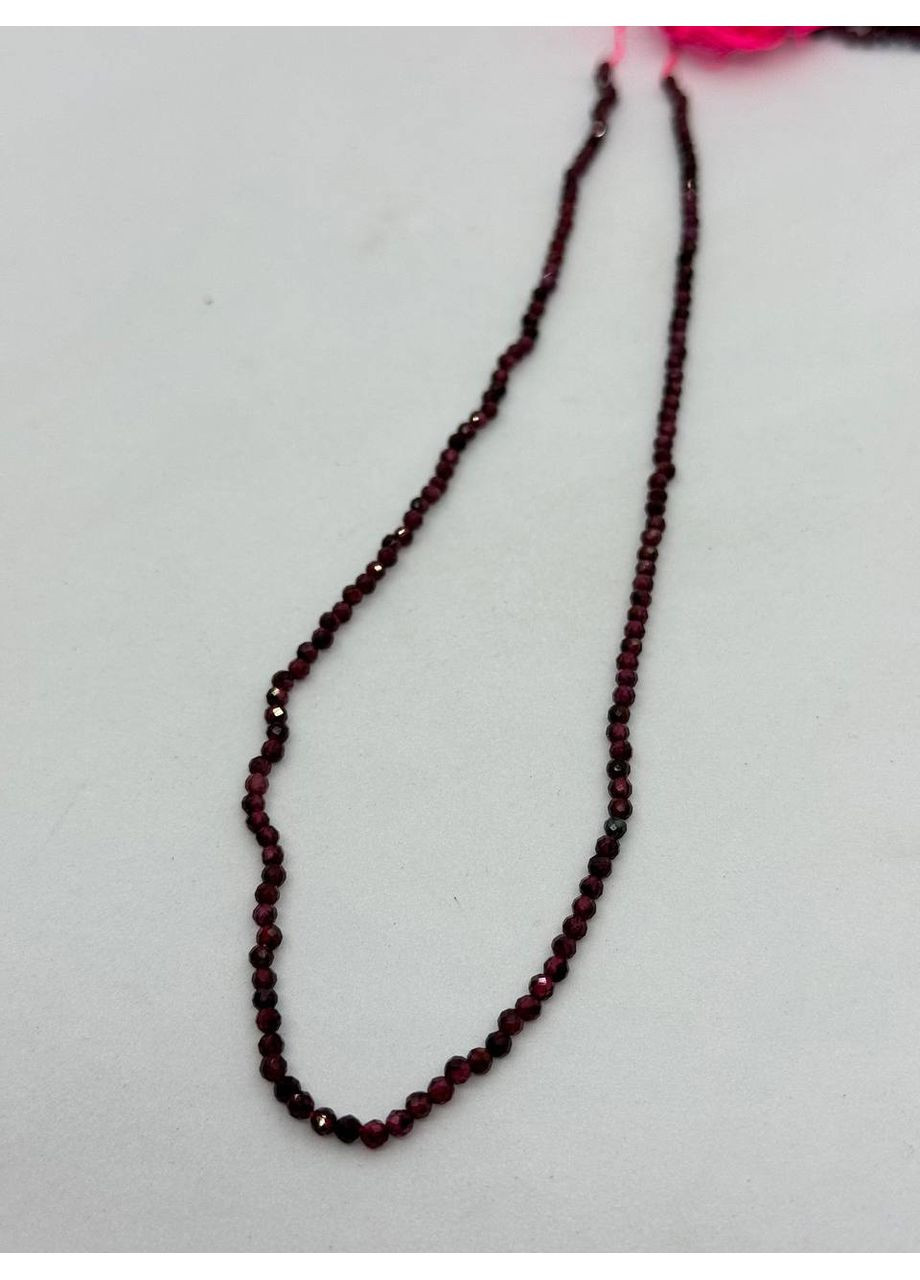 Гранат на нити без застежки 2 мм 40 см Красный No Brand (363830019)