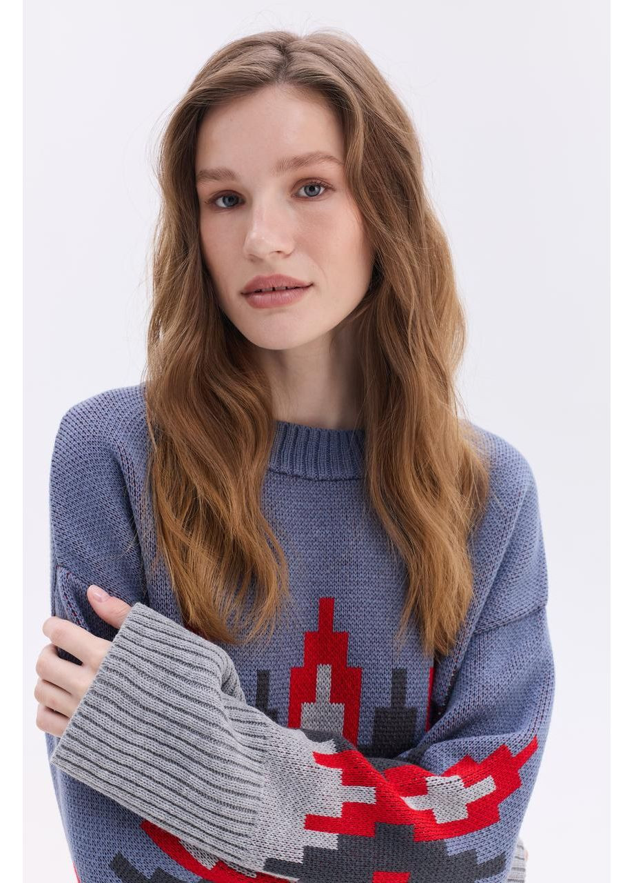 Серый демисезонный джемпер "алиса" MEREZHKA