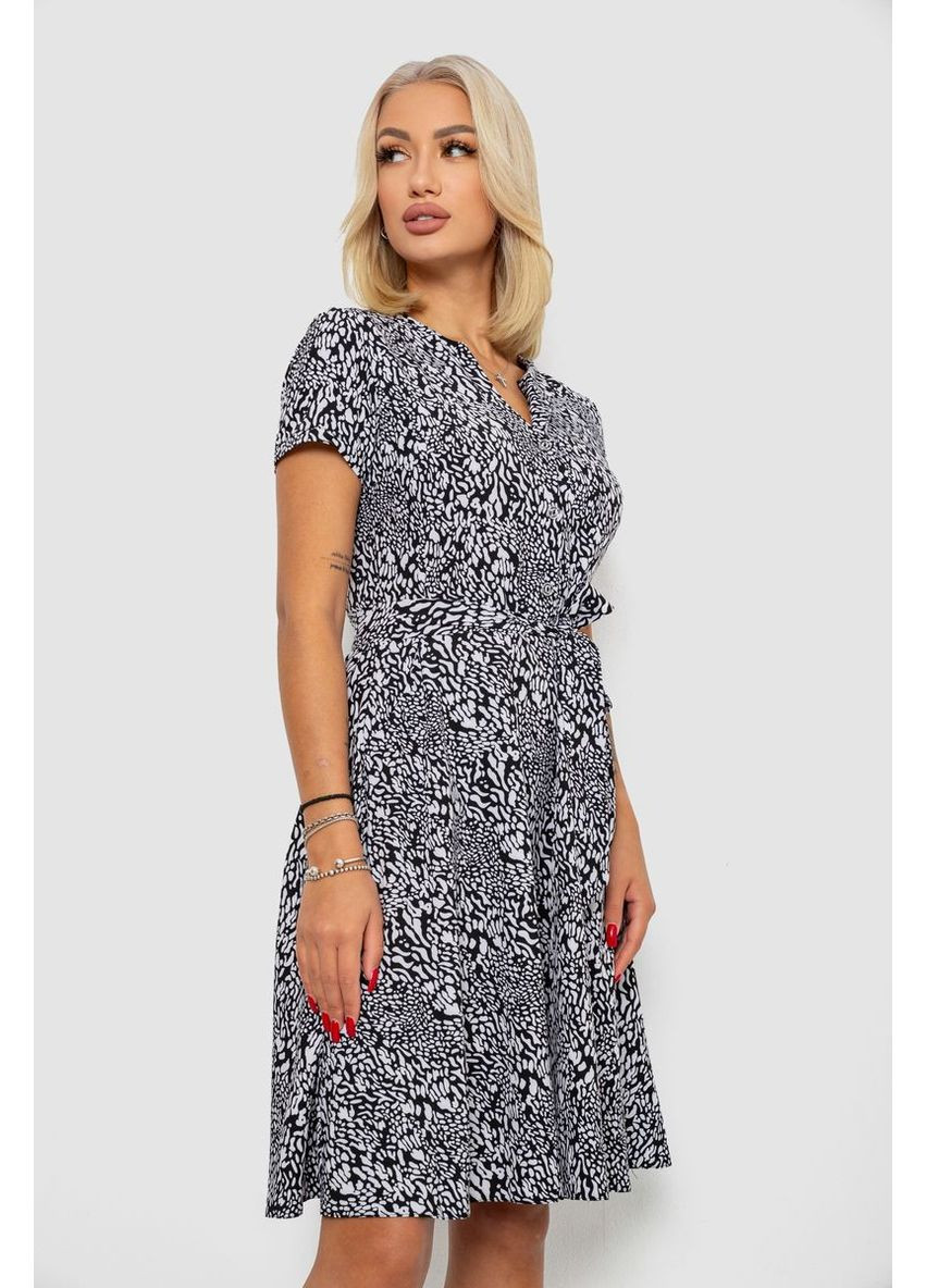 Черное платье софт с принтом Ager