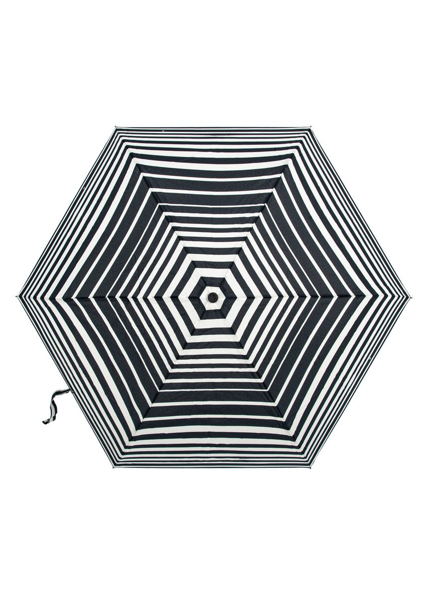 Чорна} парасолька жіноча l340-040591 miniflat-2 bold stripe (смужки) Fulton (303401009)