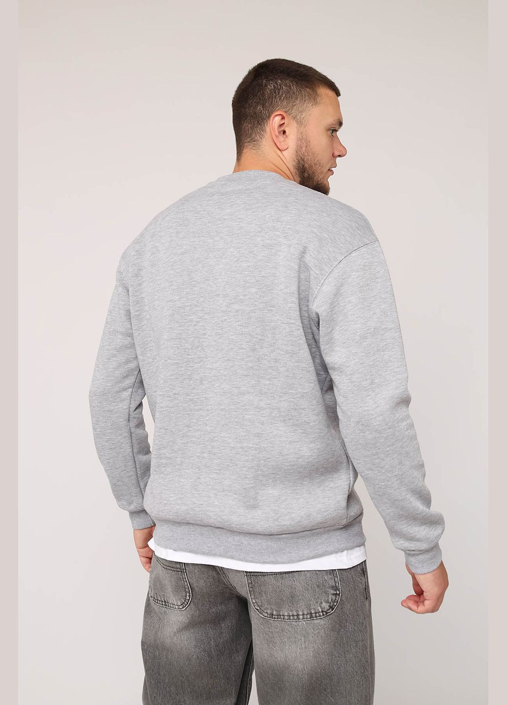 Светло-серый свитшот мужской цвет светло-серый cb-00279987 Yuki (345210512)