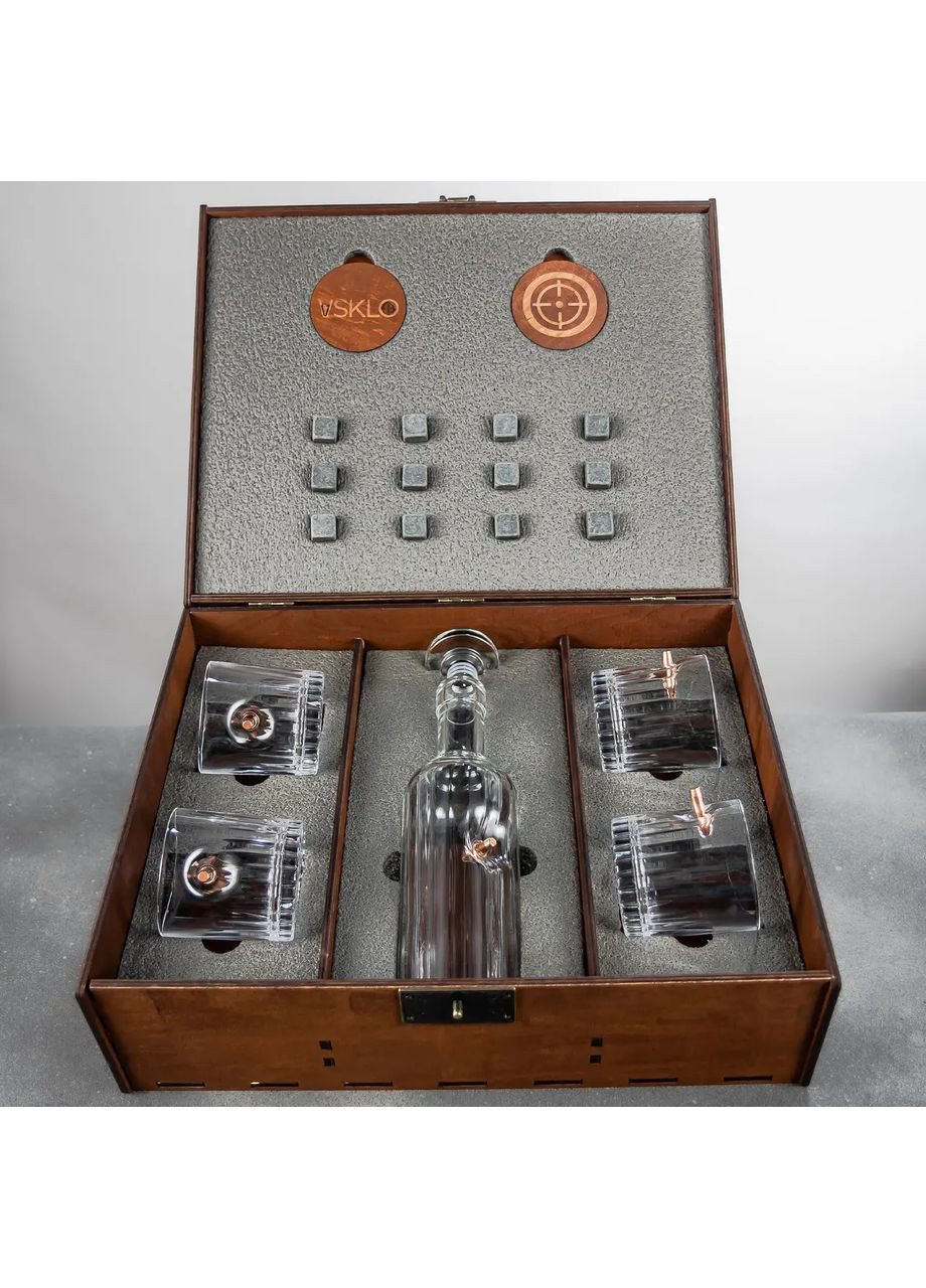 Набор стаканов с шаром, графин и виски | Подарок куму, брату, мужу, свату Handmade 225-001-016 (366889336)