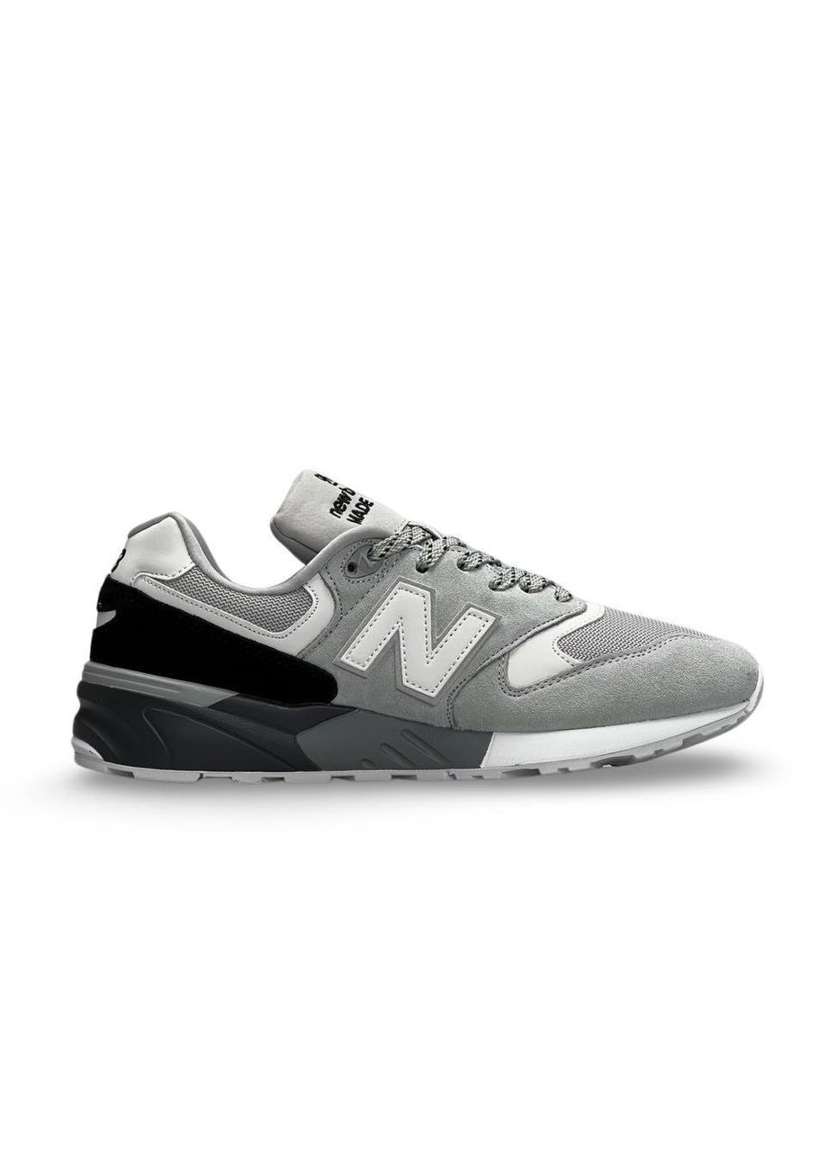Світло-сірі Осінні кросівки чоловічі new balance grey white No Brand 999