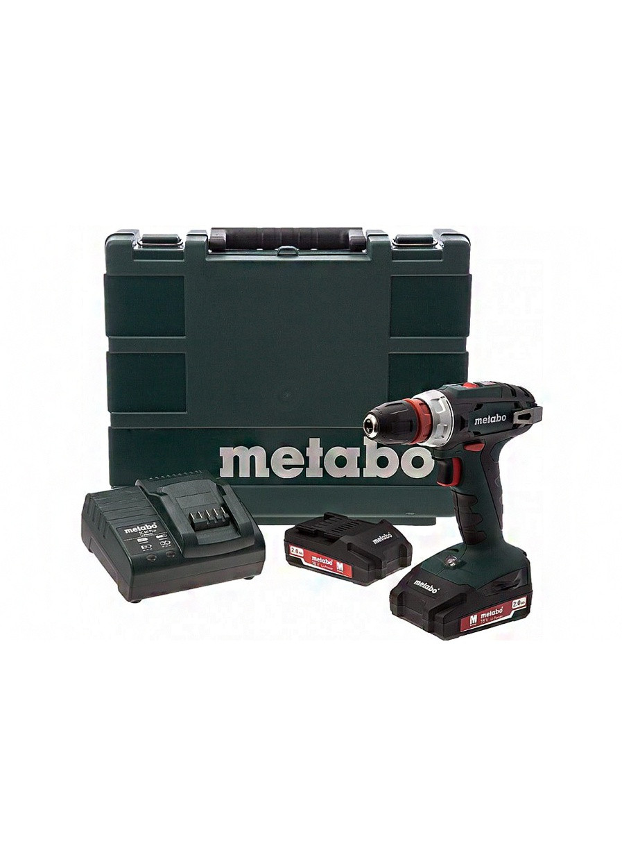 Акумуляторний дрильшурупокрут BS 18 Quick, 2 акумуляторні блоки Li-Power (18 В/2,0 Ач) (Кейс) 602217500 (5789) Metabo (262299566)