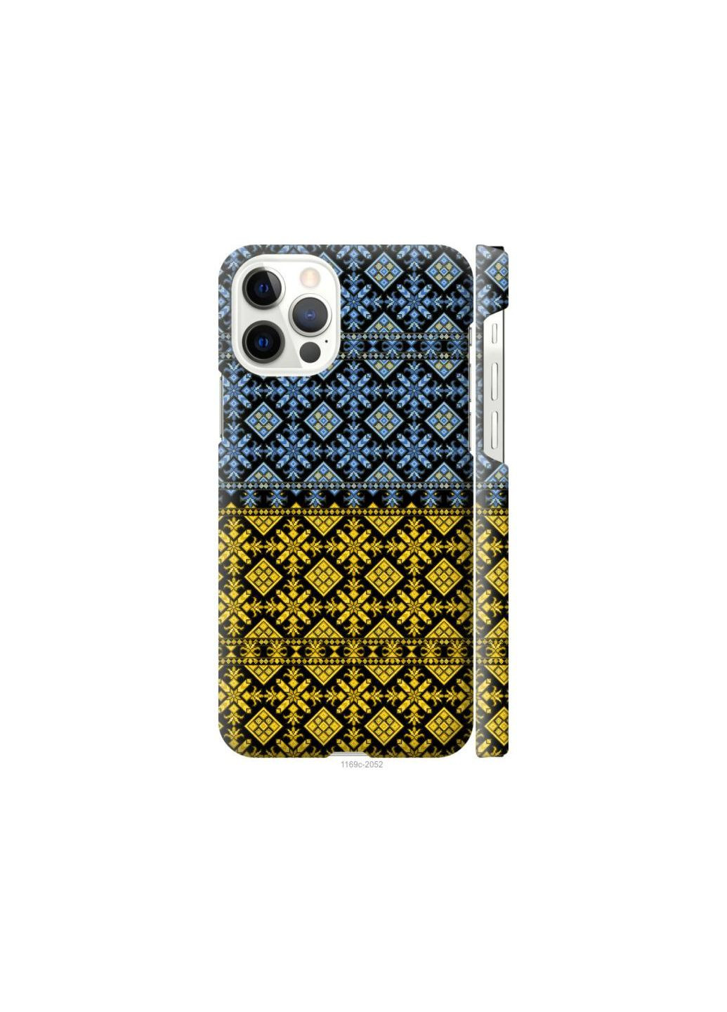 Чехол на iPhone 12 Pro Жовто-блакитна вишиванка MMC (293970152)