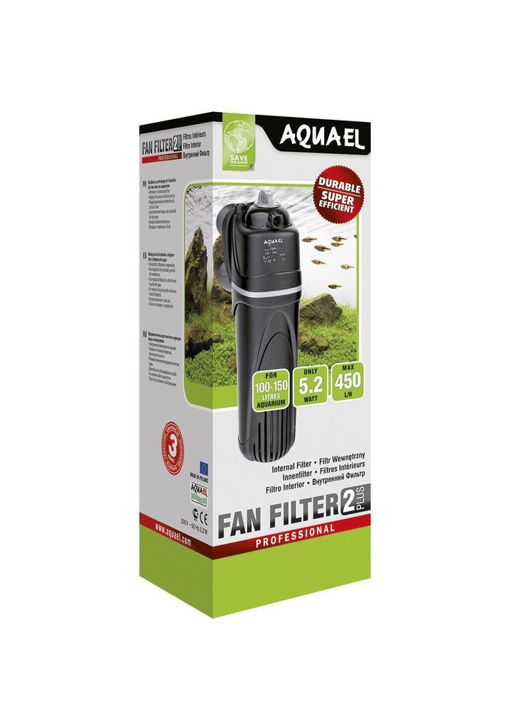 Внутренний фильтр Fan 2 Plus для аквариума до 150 л (5905546030700) Aquael (279561994)
