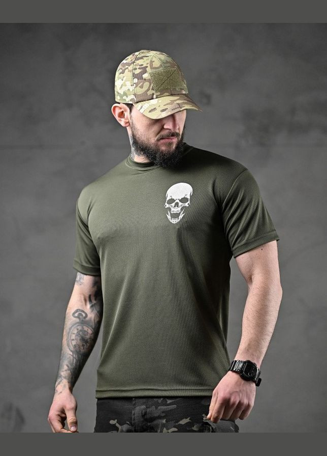 Тактична футболка потоотводяща з Дівчиною олива Freedom (329695110)