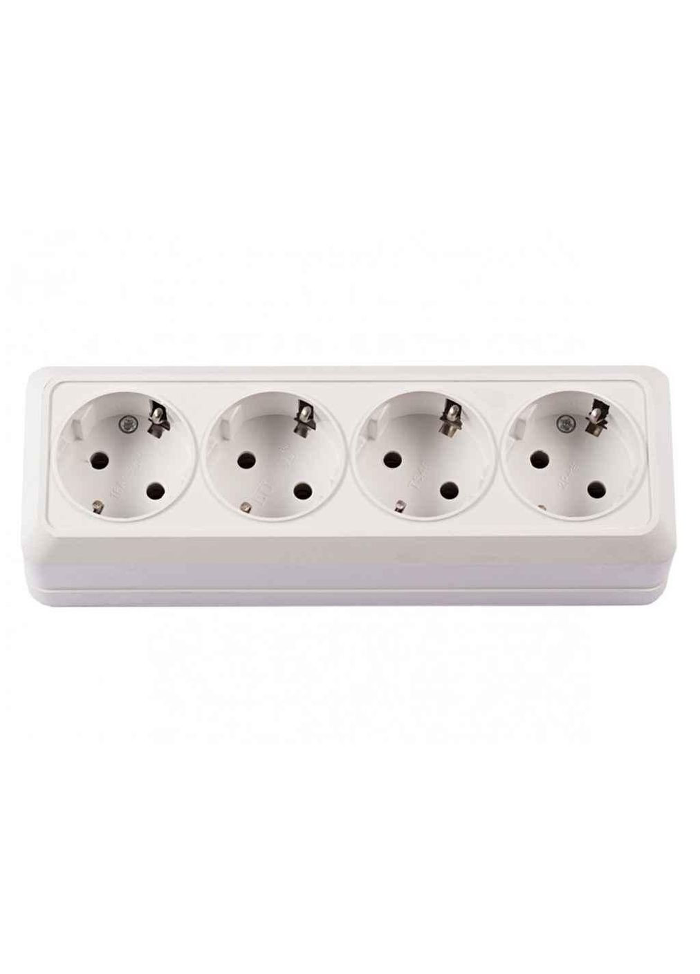 Розетка Четверная с заземлением OPERA 2016 (Белый) ТМ Luxel (305229295)