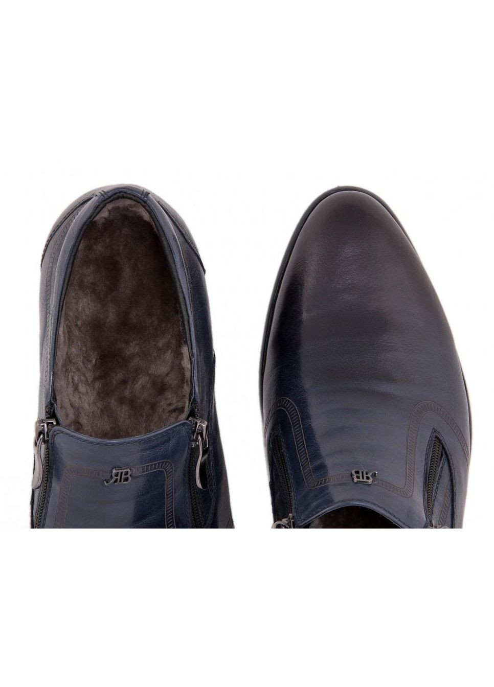 Темно-синие зимние ботинки 7154034 цвет тёмно-синий Carlo Delari
