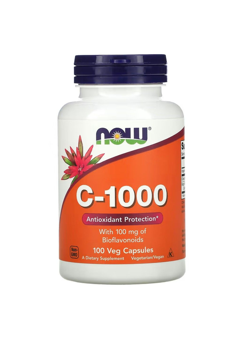Витамин С с Биофлавоноидами и Порошком Шиповника C-1000 – 250 вег.капсул Now Foods (283328670)